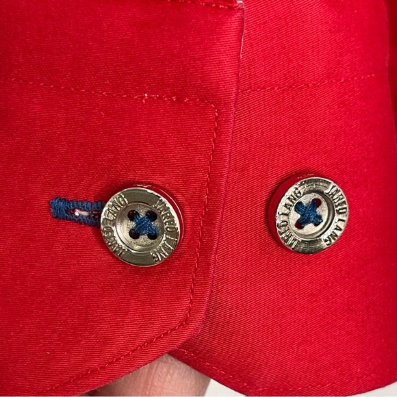 Jared Lang Button Down Shirt Red Size S/P - Picture 5 of 6